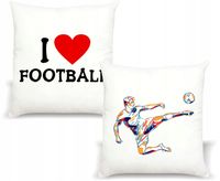Poduszka z nadrukiem PREZENT SPORT I LOVE FOOTBALL
