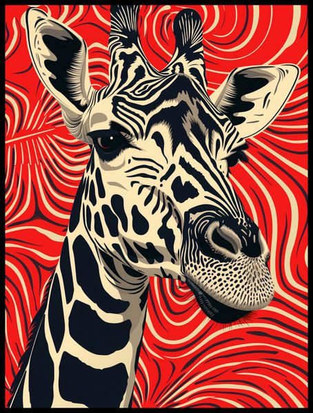 Plakat 60x80cm Wzrok Żyrafy zdjęcie 2