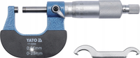 MIKROMETR 0-25MM STALOWY PRECYZYJNY POMIAR ±0.01MM DIN 863 YATO