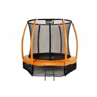 Trampolina Ogrodowa Jumpi 252cm/8FT Maxy Comfort Plus Pomarańczowa Z W