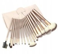 Duży Zestaw Profesjonalnych Pędzli ETUI do Makijażu Komplet 18 sztuk Pędzle