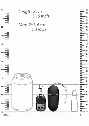 10 speed remote vibrating egg   big   black na Arena.pl