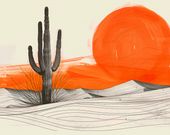 Plakat 76x60,5cm Kaktus Saguaro