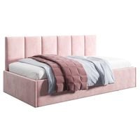 Łóżko młodzieżowe Tapczan 100x200 Comfort Roma  Różowy+ POJEMNIK