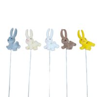 Zajączek flokowany pik mix 12 szt