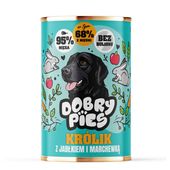 dobry pies 400g - mokra karma królik z jabłkiem i marchewką dla psów