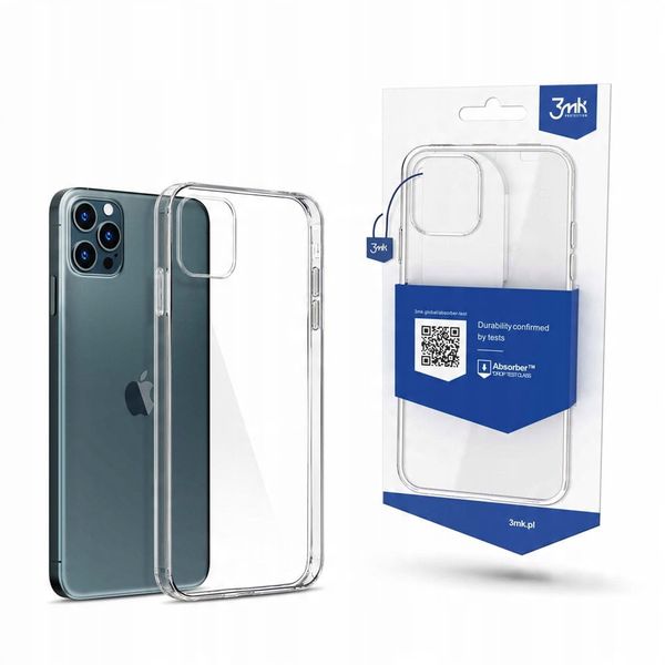 Silikonowe etui na Apple iPhone 12 Pro Max - 3mk Clear Case zdjęcie 1