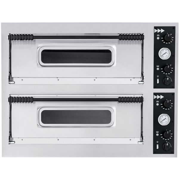 Piec do pizzy 2-komorowy na 8 pizz śr. 32 cm BASIC 44 9400 W zdjęcie 1