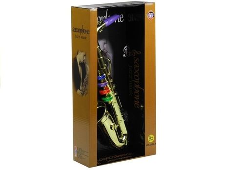 Zabawkowy Saksofon instrument w kolorze złotym na Arena.pl