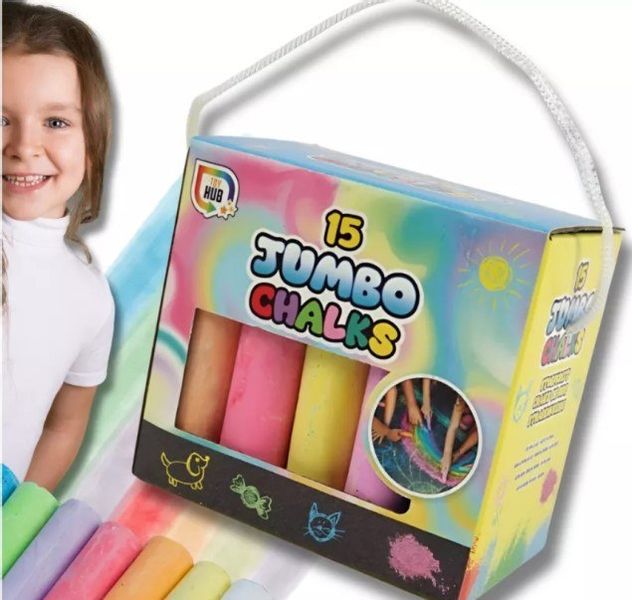 Kreda chodnikowa gruba Jumbo 15 el. zdjęcie 1