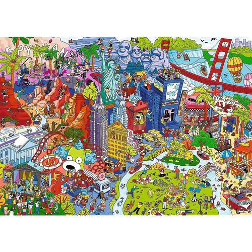 Puzzle 500 elementów Spy Guy Lost Items USA na Arena.pl