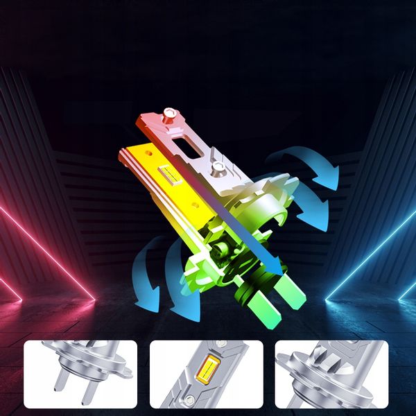 ŻARÓWKI LED H7 RETROFITY 1 do 1 5500K SUPER WHITE zdjęcie 6