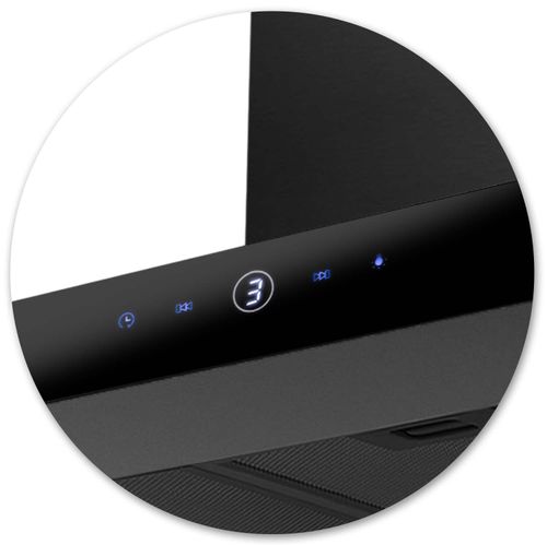 Okap kuchenny 90 cm Czarny Berdsen BT-218 na Arena.pl