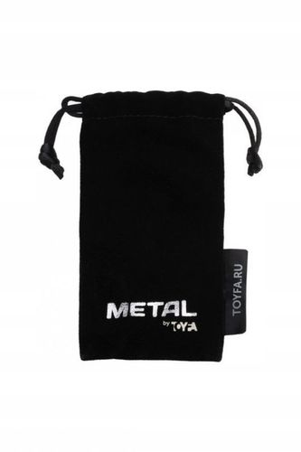 Silver anal plug TOYFA Metal with red round-shaped gem, na Arena.pl