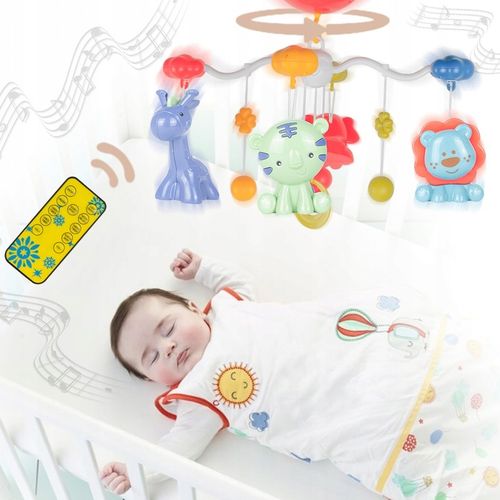 KARUZELKA KARUZELA DO ŁÓŻECZKA PROJEKTOR POZYTYWKA Z PILOTEM DLA DZIECI na Arena.pl