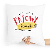 Poduszka Prezent Dla Kierownika Fajowy Kierownik Z Nadrukiem Ze Zdjęciem