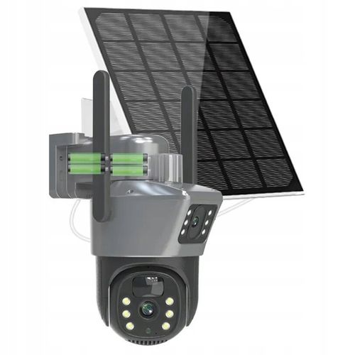 ZEWNĘTRZNA KAMERA SOLARNA 4K DWA OBIEKTYWY 4G KARTA SIM 8MP APLIKACJA na Arena.pl