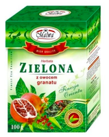 MALWA HERBATA ZIELONA LIŚĆ 100G Z GRANATEM