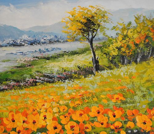 Prowansja, pejzaż (60x90cm) na Arena.pl