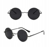 LENONKI OKRĄGŁE Okulary PRZECIWSŁONECZNE Unisex UV