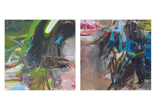 Obraz Na Płótnie - Portret Kobieta - 100X40 Cm - Ab100X40-3473 na Arena.pl