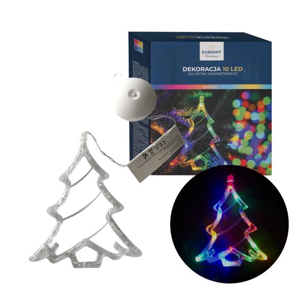 LAMPKI 10 LED NA BATERIE MULTICOLOR CHOINKA zdjęcie 1