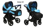 BabySafe AQUILA 01 Wózek 2w1 WIELOFUNKCYJNY + PA