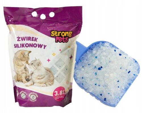 ŻWIREK SILIKONOWY 8x3,8l BEZPYŁOWY Strong Pets Kot na Arena.pl