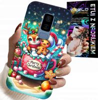 ETUI DO SAMSUNG GALAXY S9 PLUS - RENIFER Z PIERNIKIEM MERRY CHRISTMAS