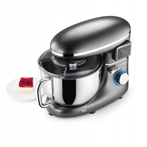 Robot planetarny z podgrzewaną misą Kuchenny Srebrny MISA 6L DUŻA MOC 3000W na Arena.pl