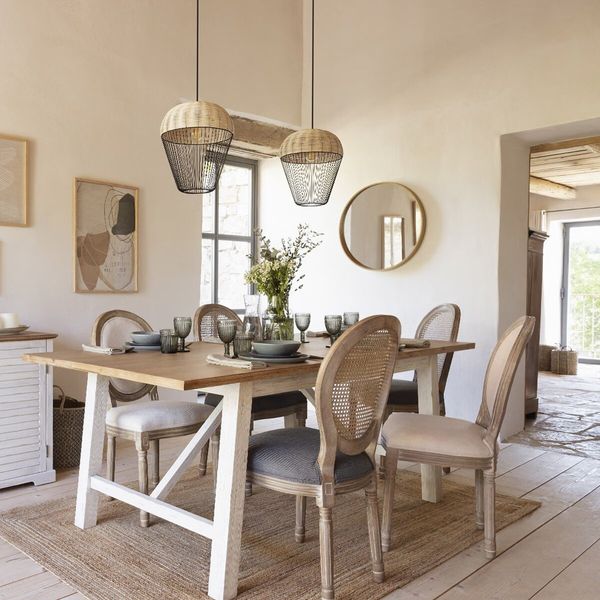 Lustro Letizia 68cm naturalne zdjęcie 4