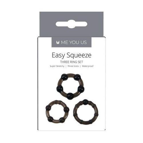 Me You Us Easy Squeeze Cock Ring Set Black na Arena.pl