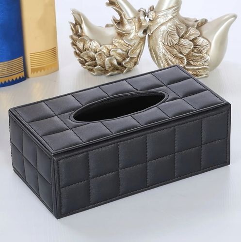 POJEMNIK PUDEŁKO NA CHUSTECZKI CHUSTECZNIK CZARNY ETUI Elegancki na Arena.pl