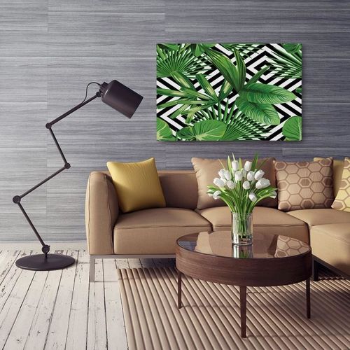 Obraz na płótnie - Canvas, Liściasta kompozycja 40x30 na Arena.pl