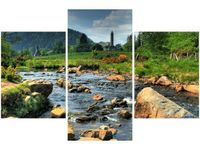 90X60CM OBRAZ DOLINIE GLENDALOUGH TRZY OBRAZY