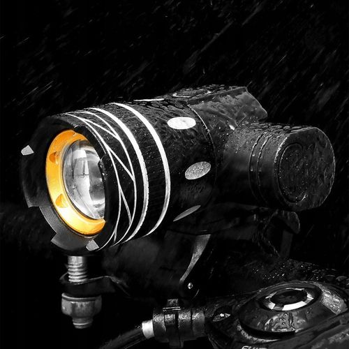Lampa Rowerowa Przednia + Tylna na Kierownicę Akumulatorowa USB Latarka LED na Arena.pl