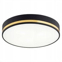 Lampa sufitowa plafon czarny złoty do salonu sypialni przedpokoju AMORE 25