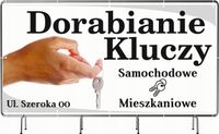 BANER REKLAMOWY 300x150 cm oczkowany projekt w cenie DORABIANIE KLUCZY