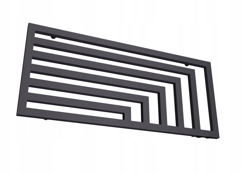 GRZEJNIK LAOS POZIOMY-PDV 52x80 GRAFITOWY zdjęcie 1