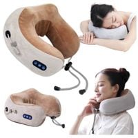 Poduszka rogal zagłówek masażer elektryczny karku pleców szyi podróżny