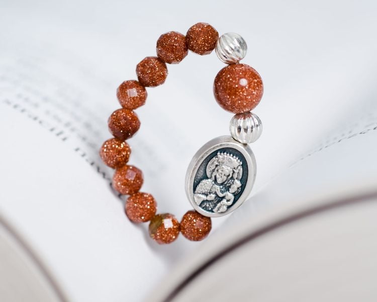 Różaniec na palec z Piasku Pustyni RT-19 zdjęcie 3