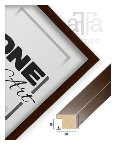 Ramka duża MDF Hekla 60x90 foto plakat brązowy 1szt. na Arena.pl