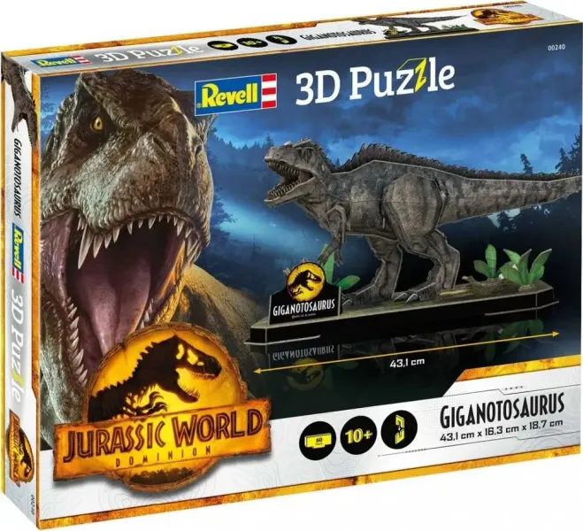 Jurassic world - giganotosaurus 3D (puzzle) zdjęcie 2
