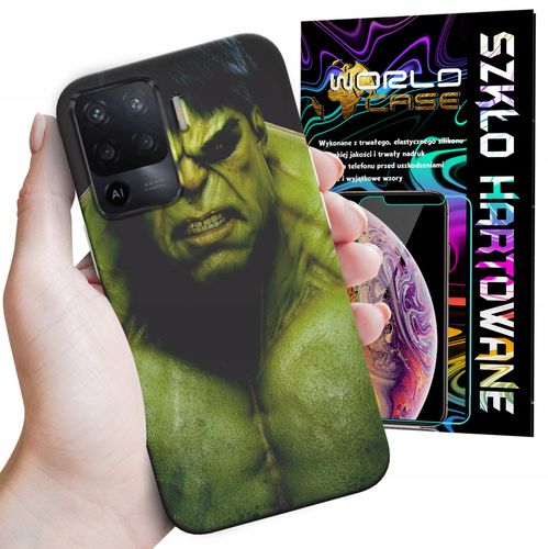 ETUI DO OPPO A94 4G RENO 5 LITE - HULK AVENGERS SPIDERMAN MARVEL + SZKŁO na Arena.pl