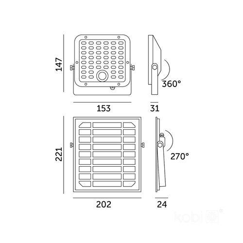 naświetlacz solar led mhcs 10w 2cct ip65 kobi na Arena.pl
