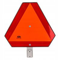 Trójkąt odblaskowy przyczepy lub ciągnika metalowy z mocowaniem