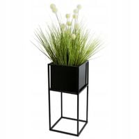Kwietnik stojak metalowy 50cm skrzynia czarny LOFT