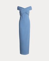 SUKIENKA Ralph Lauren Crepe Off-the-Shoulder Gown