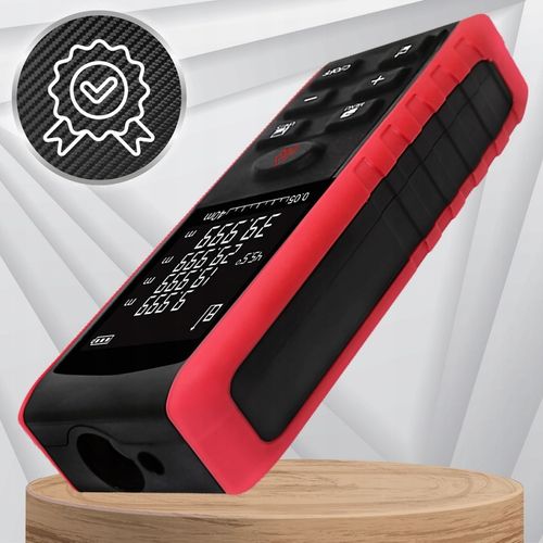 DALMIERZ LASEROWY 50M KĄTOMIERZ CYFROWY MIERNIK POZIOMICA LASEROWA LED na Arena.pl