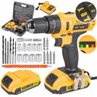 WIERTARKA WKRĘTARKA AKUMULATOROWA 2 X 21V Z UDAREM